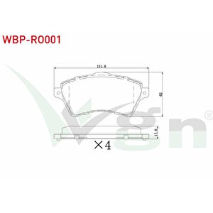 Fren Balata On Land Rover Freelander (ln) 2.5i 18.20mm 1998-2007