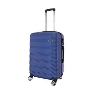 3'lü Valiz Seti Abs Valiz 4x2 Teker Mavi 1451