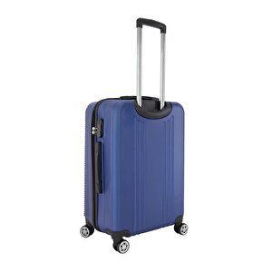 3'lü Valiz Seti Abs Valiz 4x2 Teker Mavi 1451