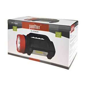 Pt-7680 Güçlü Led El Feneri - Max 500 Lumen - Pilli Kullanım
