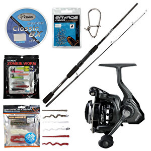 Yekoutdoor Okuma Lrf Olta Seti Okuma Wave Power 228 Cm 2-12 Gr Lrf Kamışı&okuma Acuador Acu-1000a 3+1bb Olta Makinesi