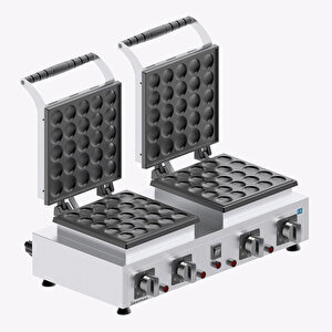 Seamac Kapakli Yuvarlak Çi̇ftli̇ Bubble Pankek Maki̇nasi Elektri̇kli̇