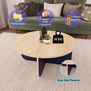 Beca O4120 Orta Sehpa 80 Cm Safir Üst - Deep