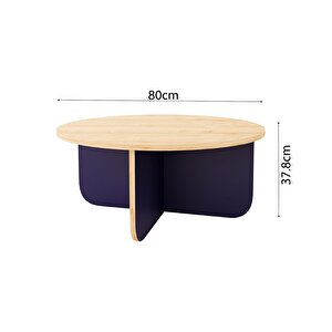 Beca O4120 Orta Sehpa 80 Cm Safir Üst - Deep