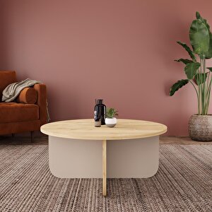 Beca O4130 Orta Sehpa 80 Cm Safir Üst - Kumtaşı