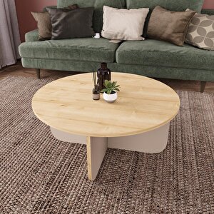 Beca O4130 Orta Sehpa 80 Cm Safir Üst - Kumtaşı