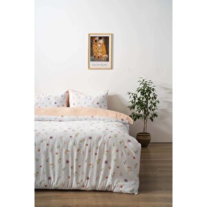 Soft Çiçekli Çift Kişilik Nevresim Takımı Pamuklu