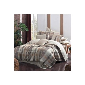 Vesta Keten Nevresim Takımı King Size , .bej