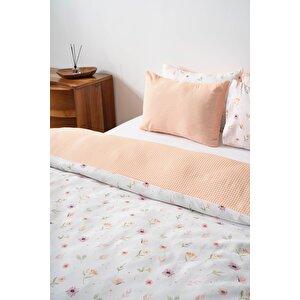Soft Çiçekli Tek Kişilik Nevresim Takımı Pamuklu