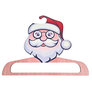 Di̇ji̇tal Baskili Ahşap Elbi̇se Askisi Noel Babali