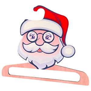 Di̇ji̇tal Baskili Ahşap Elbi̇se Askisi Noel Babali