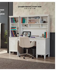 Çalışma Masa Urlu 12059 Dream Kitaplık  İnovasyon Model Beyaz Renk Koltuk Demonte Ürün