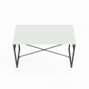 Mutfak Masası Yemek Masası Salon Masası 4 Kişilik 120x60 Masa Beyaz 1535