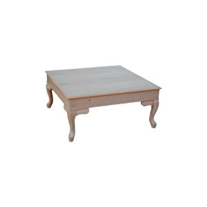 Orta Sehpa 18541 Kare Klasik Model Ham Aslan Ayak Kayın Kaplama Tabla El Yapım