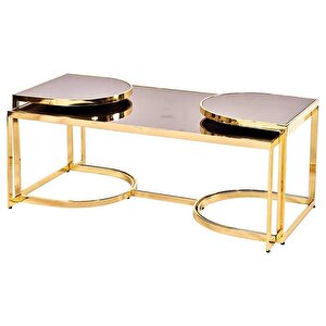 Orta Sehpa-zigon 19324 Ogem Takim Buket Set Metal Gold Kaplama Kutu Sevk El Yapım