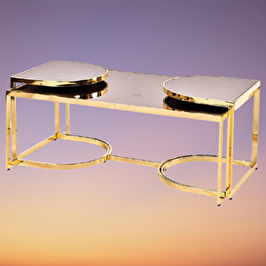 Orta Sehpa-zigon 19324 Ogem Takim Buket Set Metal Gold Kaplama Kutu Sevk El Yapım