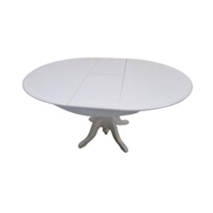 Masa Baba 11099 Klasik Model Ihlamur Ayak Açılır Mdf Tabla Krem Lake El Yapım