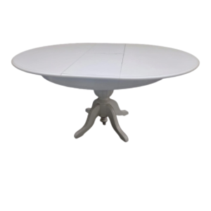 Masa Baba 11099 Klasik Model Ihlamur Ayak Açılır Mdf Tabla Krem Lake El Yapım