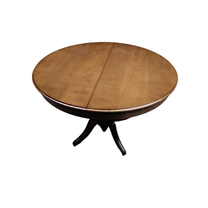 Masa Baba 19329 St Klasik Model Kayın Mdf Tabla Ihlamur Ayak Ceviz Boya Açılı