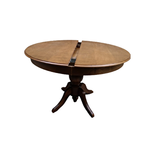 Masa Baba 19329 St Klasik Model Kayın Mdf Tabla Ihlamur Ayak Ceviz Boya Açılı
