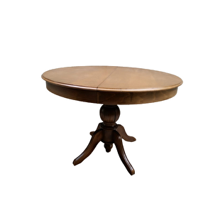Masa Baba 19329 St Klasik Model Kayın Mdf Tabla Ihlamur Ayak Ceviz Boya Açılı