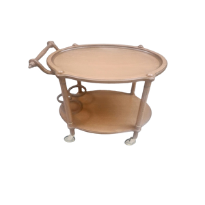 Servis Araba 19395 Teker Küçük Model Kayın Natüre Ceviz Yemek Dağıtım El Yapım