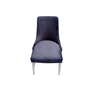 Sandalye St 19423 Papel Model Kayın Retro Ayak Babyface Antrasit Kapitone Döşeme Kuma