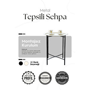 Katlanır ve Çıkarılabilir Tepsili Sehpa – Çok Amaçlı Koltuk Yanı & Orta Sehpa