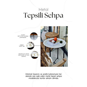 Katlanır ve Çıkarılabilir Tepsili Sehpa – Çok Amaçlı Koltuk Yanı & Orta Sehpa