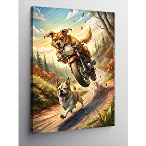 Kanvas Tablo Motosiklet Sürüşü 100x140 cm