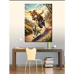 Kanvas Tablo Motosiklet Sürüşü 100x140 cm