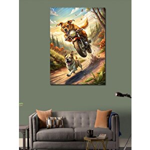 Kanvas Tablo Motosiklet Sürüşü 100x140 cm