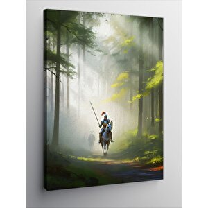 Kanvas Tablo Ormanda Şovalyeler 100x140 cm