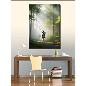 Kanvas Tablo Ormanda Şovalyeler 100x140 cm