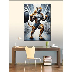 Kanvas Tablo Vücut Geliştiren Kaplan 50x70 cm