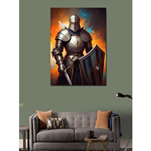 Kanvas Tablo Zırhlı Şövalye 50x70 cm