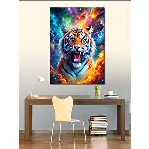 Kanvas Tablo Kükreyen Kaplan 70x100 cm