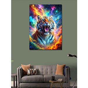 Kanvas Tablo Kükreyen Kaplan 70x100 cm