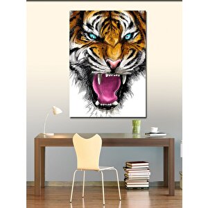 Kanvas Tablo Kükreyen Kaplan 70x100 cm