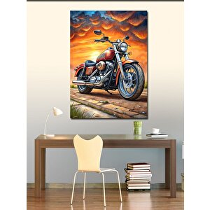 Kanvas Tablo Motosiklet Yolculuğu 70x100 cm