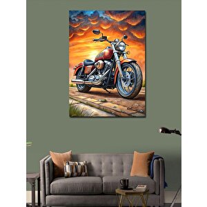Kanvas Tablo Motosiklet Yolculuğu 70x100 cm