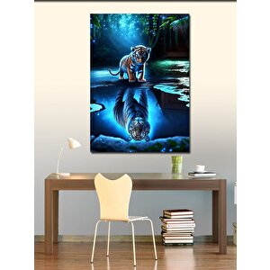 Kanvas Tablo Kaplan Ve Gölgesi 70x100 cm