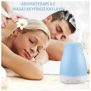 Npo Yogaroma Renkli Gece Lambası Aromaterapi Ve Ultrasonik Hava Nemlendirici Buhar Makinesi
