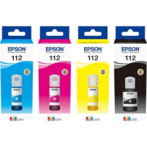 4 Renk Murekkep Kartuş Takimi Ecotank L6550, L6570, L6580, L11160, L15150, L15160, M15140