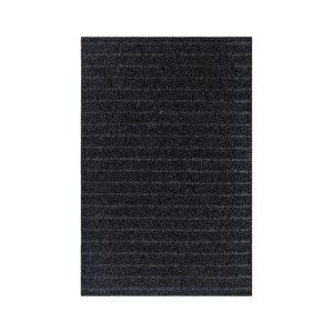 Natura Premium Kalite Kaymaz Tabanlı Doğal Yıkanabilir Kilim Oturma Odası Balkon Bahçe Mutfak Kilim Bk-104 Antrasit 80x300 Cm
