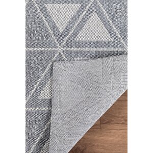 Natura Premium Kalite Kaymaz Tabanlı Doğal Yıkanabilir Kilim Oturma Odası Balkon Bahçe Mutfak Kilim Bk-103 Gri 80x200 Cm 80x200 cm