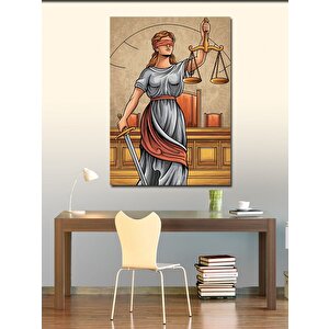 Kanvas Tablo Adalet Heykeli 100x140 cm