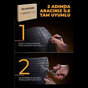 Volkswagen Passat Cc 2010 Ile Uyumlu 4d Havuzlu Üni̇versal Yeni̇ Nesi̇l Pro Paspas Gri̇ - Universal New Generation Pro Mat With 4d Pool Grey