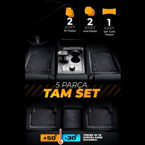 Volkswagen Touareq 2012 Ile Uyumlu 4d Havuzlu Üni̇versal Yeni̇ Nesi̇l Pro Paspas Gri̇ - Universal New Generation Pro Mat With 4d Pool Grey