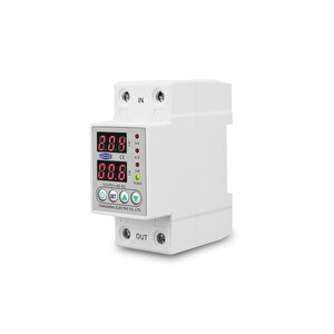 Voltaj ve Akım Koruma Rölesi Yüksek Alçak Gerilim Koruyucu Monofaz 40A Elektrik Bekçisi